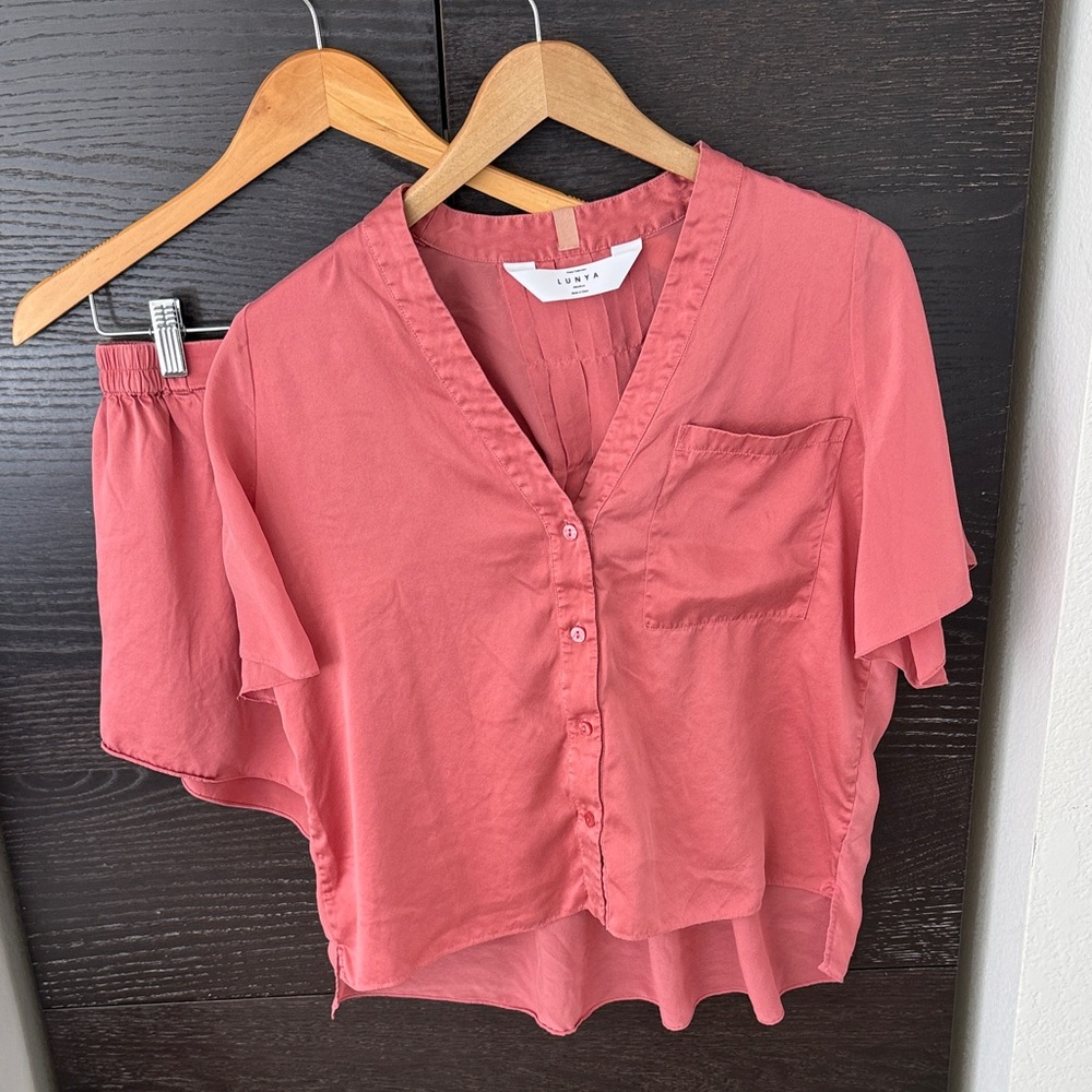 Lunya Washable Silk Short Pajamas Set